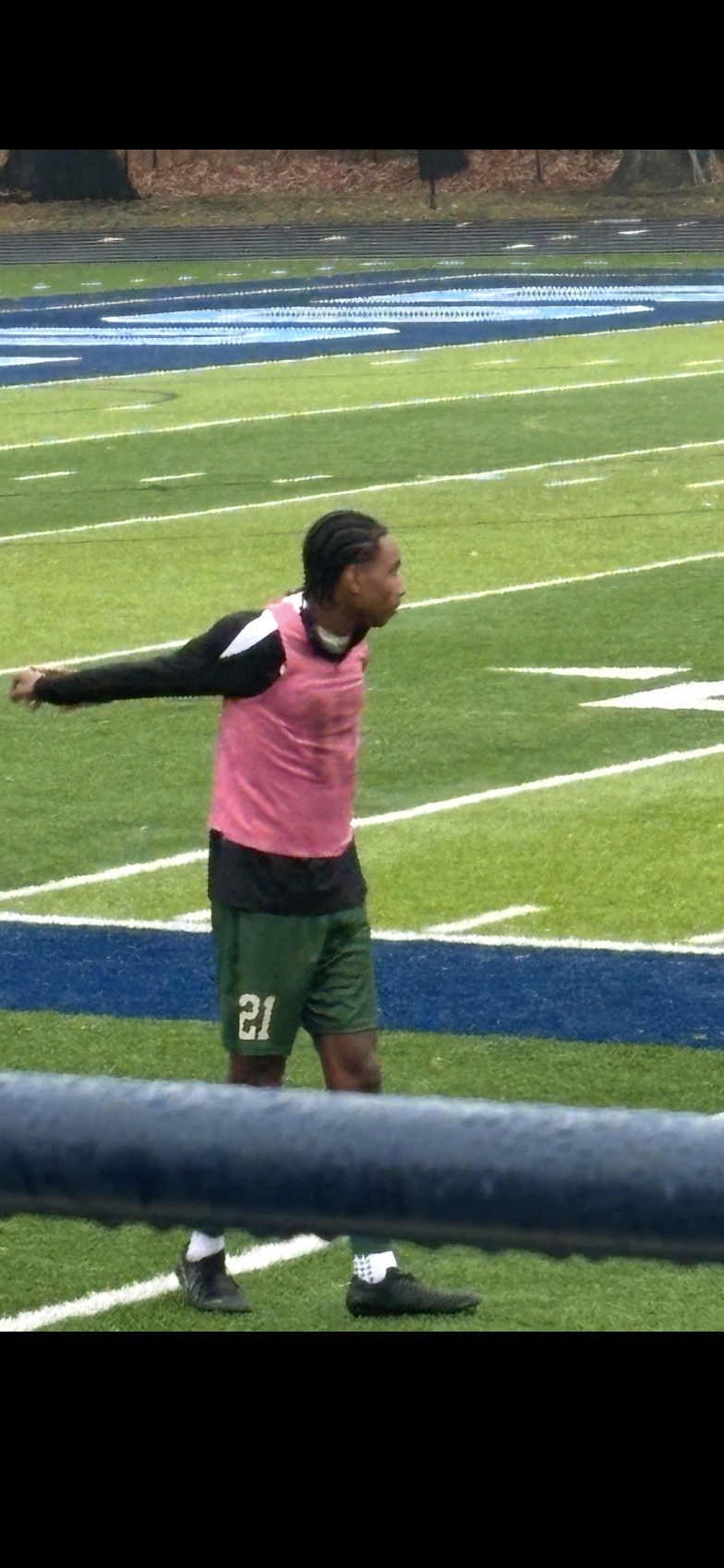 Darryl Jackson football training